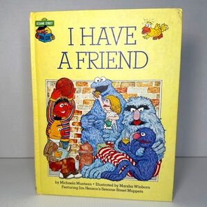 Vintage 1981 SesameStreet BookClub I Have a Friend by MichaelaMuntean HB Muppets